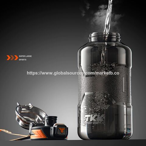 1500 ml (50 oz) Wasserflasche mit Strohhalm, BPA-frei, auslaufsicher, Tritan-Sportwasserflasche aus Kunststoff, spülmaschinenfest