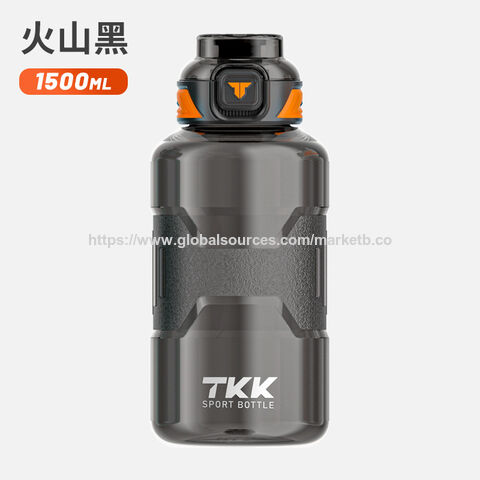 1500 ml (50 oz) Wasserflasche mit Strohhalm, BPA-frei, auslaufsicher, Tritan-Sportwasserflasche aus Kunststoff, spülmaschinenfest