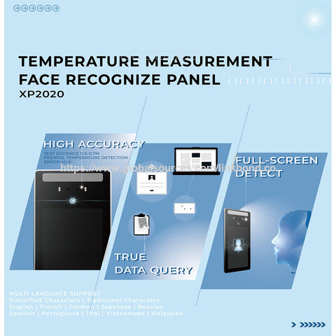 Thermomètre de reconnaissance faciale 8" en gros avec système de contrôle d'accès pour le contrôle d'entrée