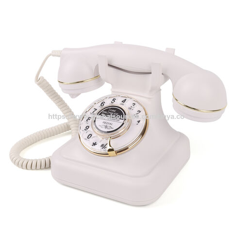 2025 Großhandel Dreh-Telefon im Antik-Stil, Vintage-Schnurtelefon für den Heimgebrauch