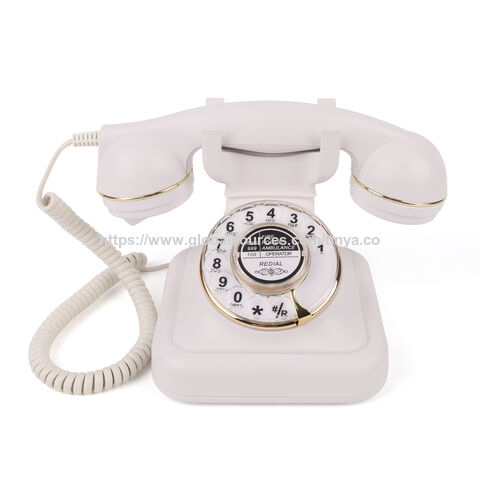 2025 Großhandel Dreh-Telefon im Antik-Stil, Vintage-Schnurtelefon für den Heimgebrauch