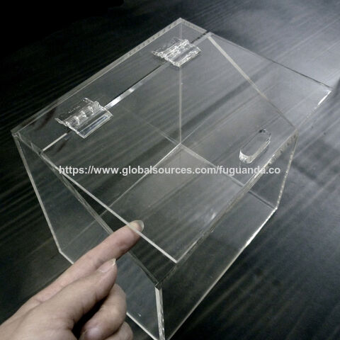 Acrylbox mit Deckel nach Maß, Plexiglasbox mit Deckel, transparente Box mit Deckel, PMMA, Plexiglas