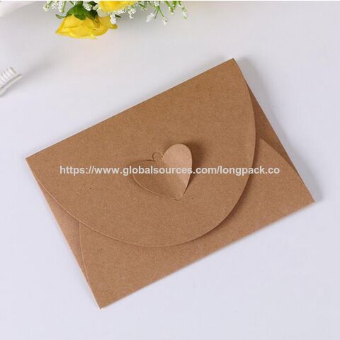 Benutzerdefinierter Geschenk-Umschlag aus Kraftpapier