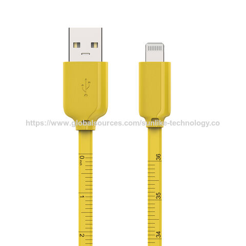 Wholesale, ODM, Sunlike's USB C- Type C Ruler cable, fast charging with measuring function, anti-slip plug,for home office