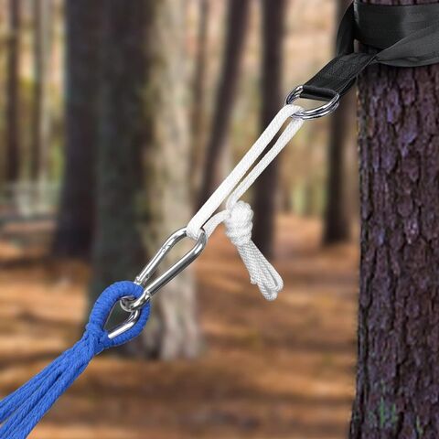 Hamaca de Camping Doble e Individual Personalizada al por Mayor de Fábrica, Hamaca de Algodón Portátil Ligera para Colgar para Viajes y Exteriores