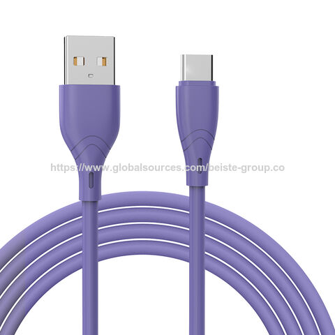 Câble USB 1M de Charge Rapide de Données 3A, Câble USB Type-C, Chargeur Rapide USB-C, Câble de Données