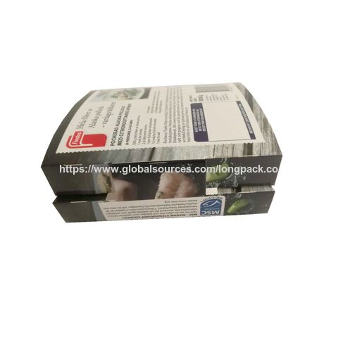 Verpackungsboxen für Tiefkühlkost mit lebensmittelechter Filmlaminierung - Verpackungsbox-Hüllen