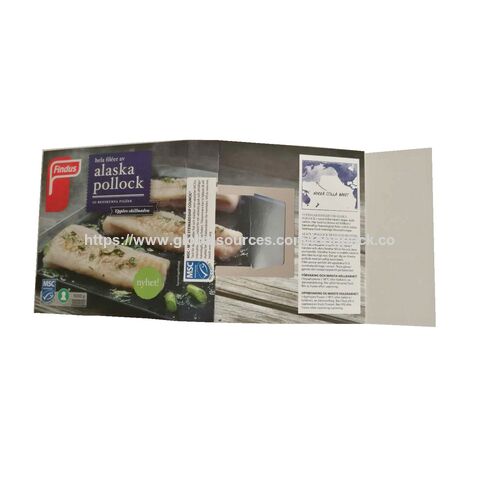 Verpackungsboxen für Tiefkühlkost mit lebensmittelechter Filmlaminierung - Verpackungsbox-Hüllen