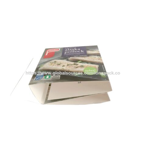 Verpackungsboxen für Tiefkühlkost mit lebensmittelechter Filmlaminierung - Verpackungsbox-Hüllen