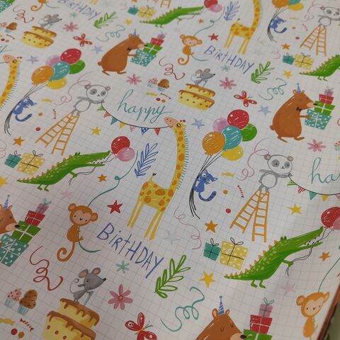Papel de regalo para fiestas, papel de envolver regalos navideños, diseño floral pequeño y lindo para forro de libros, decoración de cajas de regalo