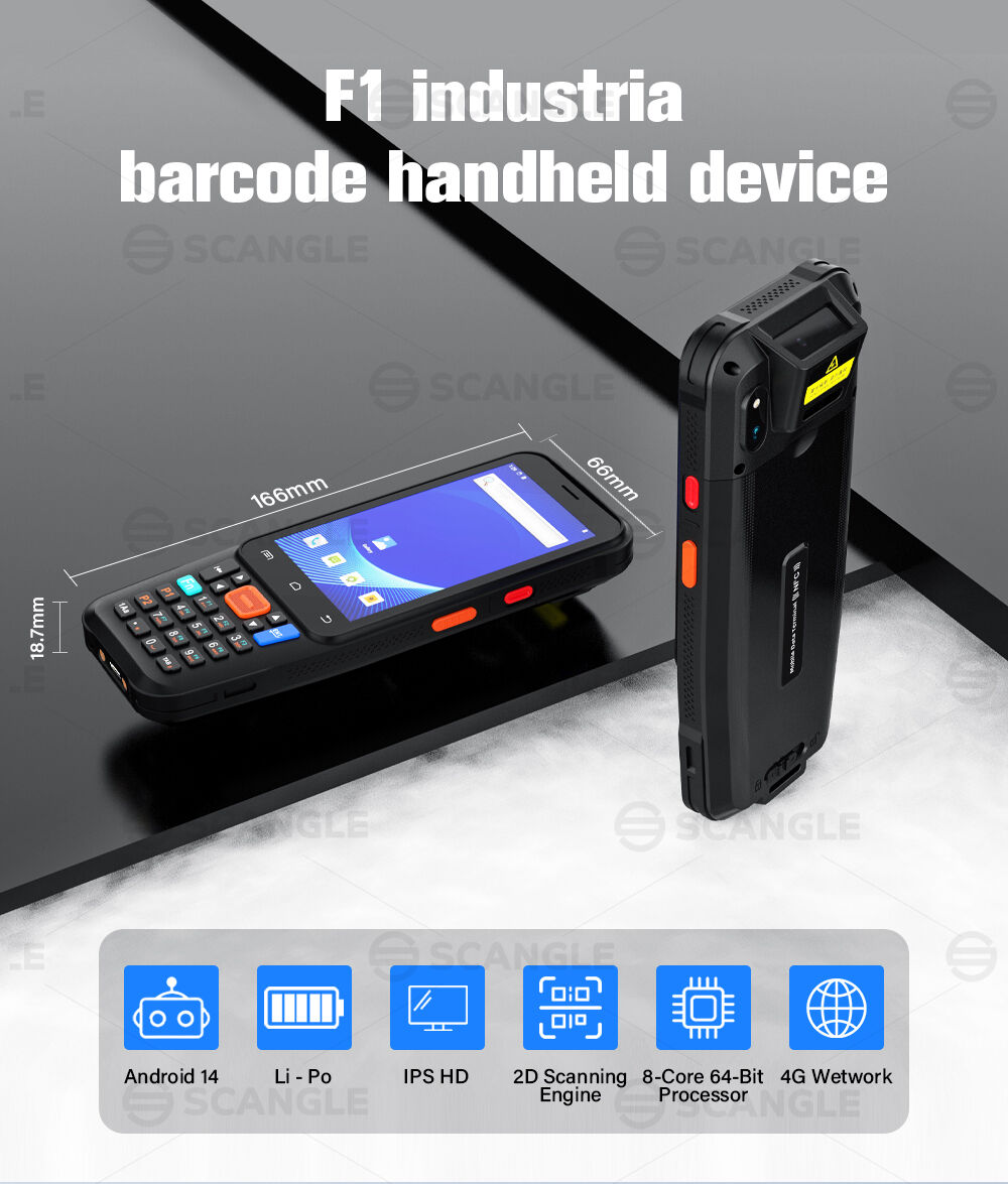 Scangle New F1 Pdas 4 Inch 4g Android 14 Pda Handheld Pos Terminal ...