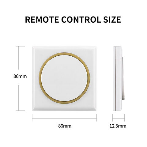 Receptor de control remoto RF de 1 canal para hogar inteligente con transmisor para iluminación LED, ventilador, puertas eléctricas, interruptor