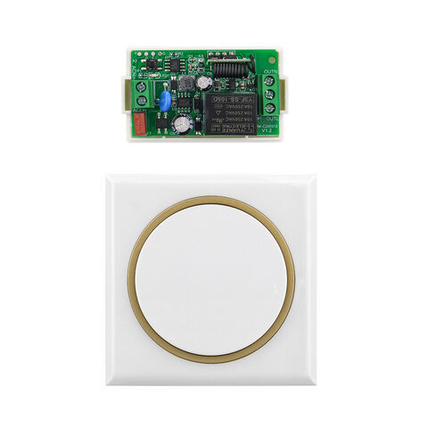 Receptor de control remoto RF de 1 canal para hogar inteligente con transmisor para iluminación LED, ventilador, puertas eléctricas, interruptor