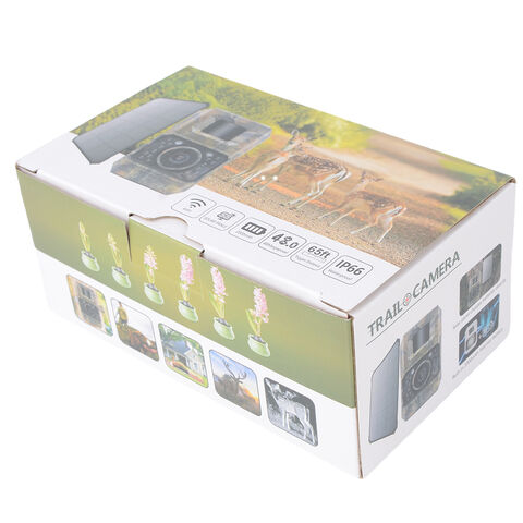 Cámara de Caza 1080P Wifi con Batería de 2000mAh Incorporada y Panel Solar - Ideal para Vigilancia de Fauna
