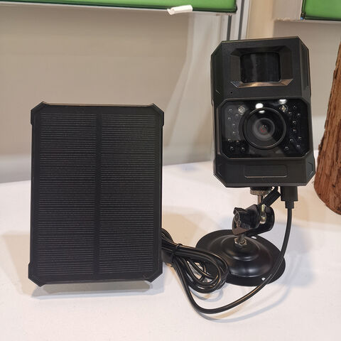 Cámara de Caza 1080P Wifi con Batería de 2000mAh Incorporada y Panel Solar - Ideal para Vigilancia de Fauna