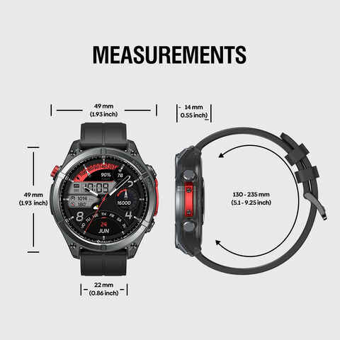 Zeblaze Stratos 4 Reloj Inteligente GPS con Pantalla AMOLED de 1.43'', GPS Integrado, Linterna, Altímetro Barométrico, Llamadas Bluetooth, 5 ATM