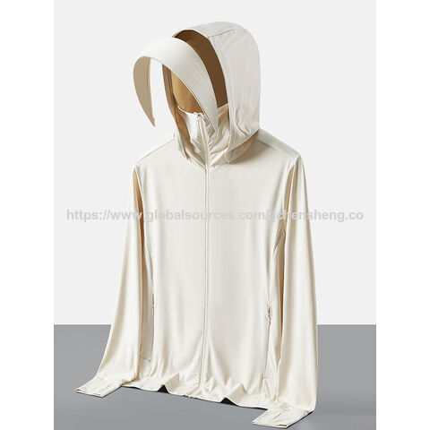 Casaco de Verão Original de Fio com Proteção Solar para Mulher, Cardigan Fino de Manga Comprida, Top com Sensação de Gelo, Roupa de Proteção Solar