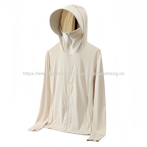 Casaco de Verão Original de Fio com Proteção Solar para Mulher, Cardigan Fino de Manga Comprida, Top com Sensação de Gelo, Roupa de Proteção Solar