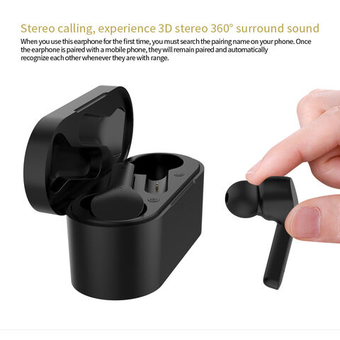 Auriculares TWS ODM con Bluetooth 5.0, 4 horas de reproducción - Auriculares inalámbricos Bluetooth para empresas
