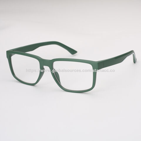 نظارات قراءة نسائية مربعة مريحة بلاستيكية بتصميم جديد وشعار مخصص ملون بالجملة من OEM، RP3953