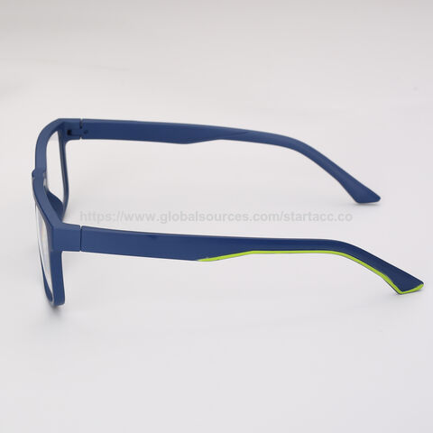 نظارات قراءة نسائية مربعة مريحة بلاستيكية بتصميم جديد وشعار مخصص ملون بالجملة من OEM، RP3953