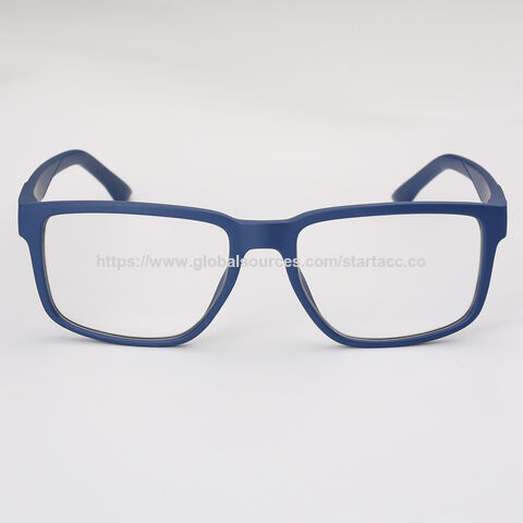 نظارات قراءة نسائية مربعة مريحة بلاستيكية بتصميم جديد وشعار مخصص ملون بالجملة من OEM، RP3953