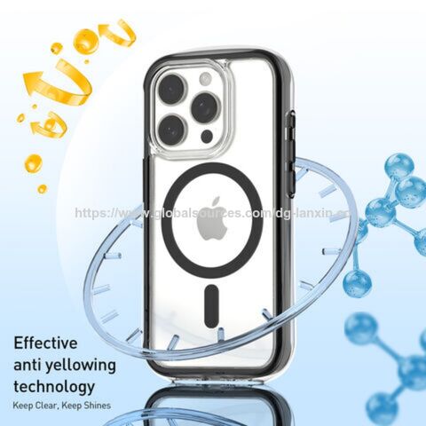 Coque de téléphone Magsafe transparente en TPU OEM très demandée, protection intégrale à 360 degrés, coque anti-jaunissement pour Iphone 17 Pro Max
