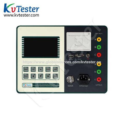 TTR-Tester zur Messung des Übersetzungsverhältnisses von Transformatoren und zur Analyse des Übersetzungsverhältnisses