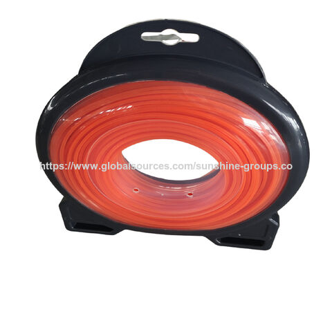Corda de nylon para aparador de grama, fio de corte para roçadeira 2.4/2.7/3.0/4.0 mm, quadrado, redondo, torcido, com fio de aço