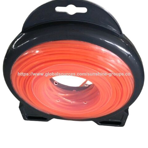Corda de nylon para aparador de grama, fio de corte para roçadeira 2.4/2.7/3.0/4.0 mm, quadrado, redondo, torcido, com fio de aço