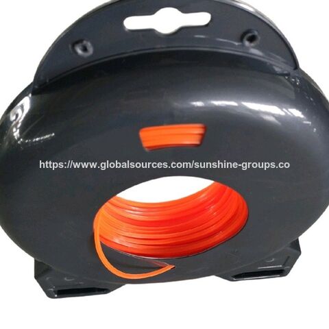 Corda de nylon para aparador de grama, fio de corte para roçadeira 2.4/2.7/3.0/4.0 mm, quadrado, redondo, torcido, com fio de aço