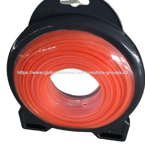 Corda de nylon para aparador de grama, fio de corte para roçadeira 2.4/2.7/3.0/4.0 mm, quadrado, redondo, torcido, com fio de aço