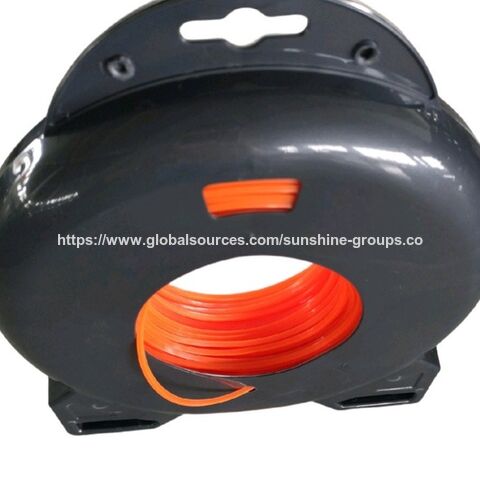Corda de nylon para aparador de grama, fio de corte para roçadeira 2.4/2.7/3.0/4.0 mm, quadrado, redondo, torcido, com fio de aço