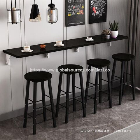 Table et chaises de bar AAA en gros, métal, petite famille, table basse et chaise de célébrité Web, comptoir de bar, marbre nordique blanc moderne