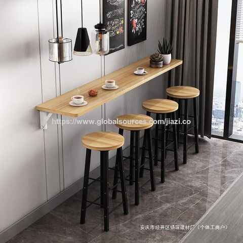 Table et chaises de bar AAA en gros, métal, petite famille, table basse et chaise de célébrité Web, comptoir de bar, marbre nordique blanc moderne