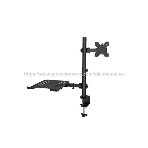 Bras de Moniteur Ergonomique en Aluminium, Compatible VESA 100, Charge Maximale 8 kg pour Écrans de 13-32 Pouces - Support de Moniteur Réglable pour Bureau