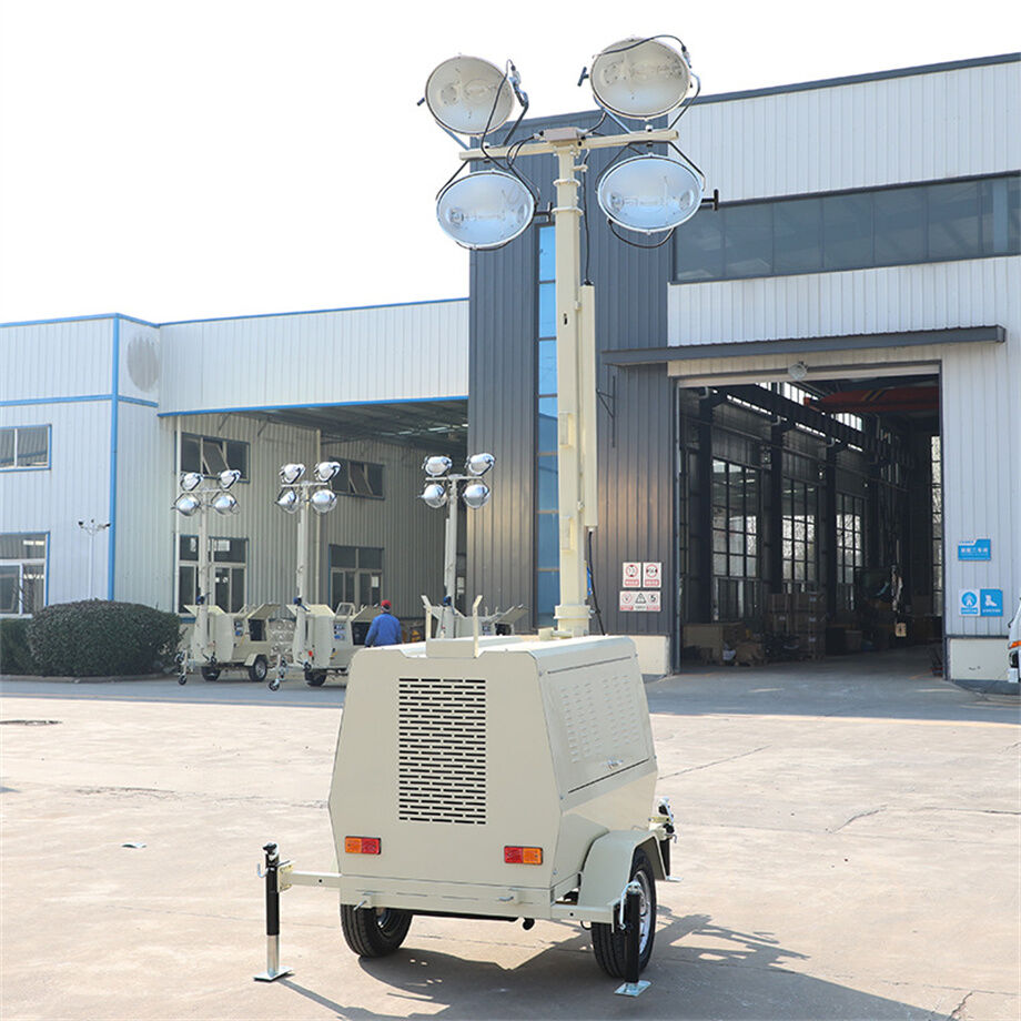 Mobile Circular Light Array Mobile Lighting Vehicle Lifting Mobile Lighthouse All-round Energy ...