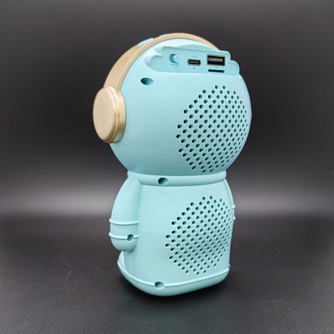 Altavoz Woofer Estéreo Bluetooth Portátil con Diseño de Astronauta, Mini Altavoz Inalámbrico Activo para Gaming, Ideal para Regalo Infantil