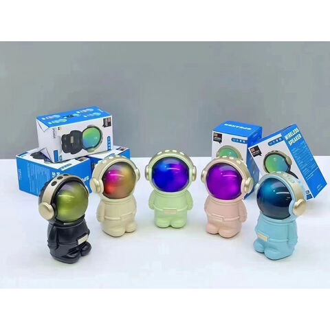 Altavoz Woofer Estéreo Bluetooth Portátil con Diseño de Astronauta, Mini Altavoz Inalámbrico Activo para Gaming, Ideal para Regalo Infantil