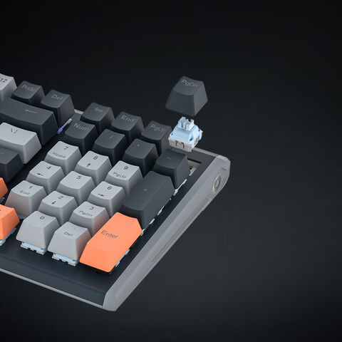 Mechanische Gaming-Tastatur mit Kabel, RGB, anpassbar, Gasket-Mounting, Hall-Effect-Magnetschalter mit einstellbarer Auslösung für E-Sport