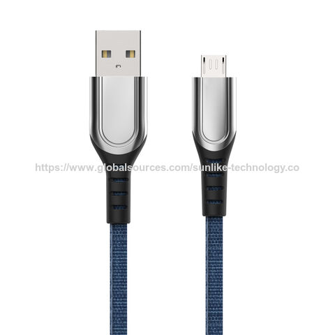 Kabel Sunlike GRS RPET, Jaket RPET, Desain SR Panjang, Untuk Pengisian Daya Ponsel dan Transfer Data, Ramah Lingkungan, Desain Paten