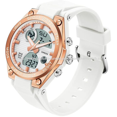 Compre Sanda 6067 Reloj Digital Para Damas, Correa De Caucho