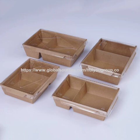Lebensmittelverpackung Papierbox Einweg-Lebensmittelverpackungsbox, Kraftpapier Fast-Food-Takeaway-Box, umweltfreundliche Lebensmittelbox in kundenspezifischer Größe