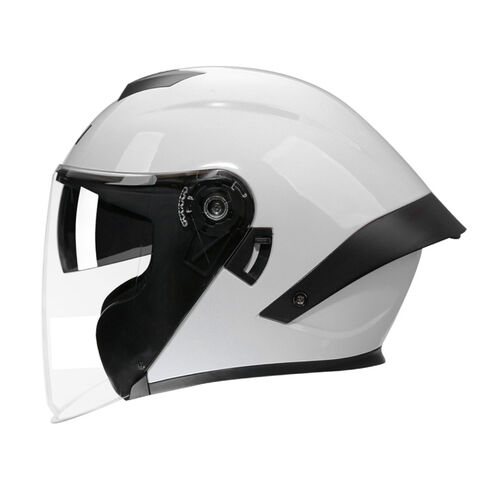 Capacete de motocicleta de meia face universal para todas as estações, com lente dupla e viseira solar, estilo cavaleiro 3C para homens e mulheres - Promoção Imperdível
