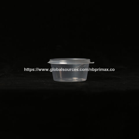 PP Saucenbecher mit Klappdeckel, Einweg-Lebensmittelbehälter, auslaufsicher, zum Mitnehmen, recycelbare Lunchbox, 6 oz, 7 oz, 1 oz, 2 oz, 4 oz - Großhandel