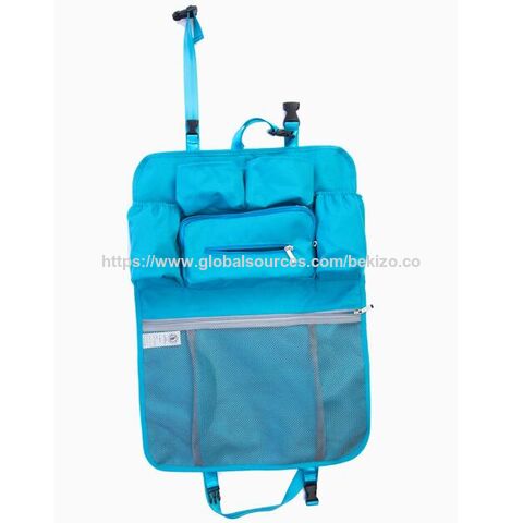 Organisateur de Siège Arrière de Voiture 230D Étanche, Protections de Coup de Pied, Rangement Multi-Poches pour Accessoires de Bébé