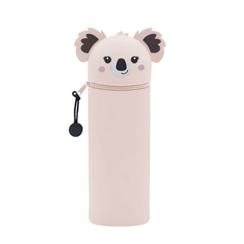 Estuche de Lápices de Silicona Retráctil Plegable con Diseño de Dibujos Animados, Organizador de Papelería Creativo y Sencillo para Estudiantes al por mayor