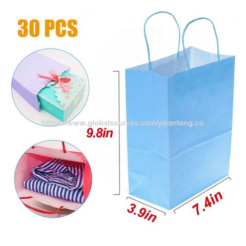 Sac Cadeau en Papier Kraft Blanc Fabriqué à la Machine, Personnalisé avec 10 Couleurs, Impression Sur Mesure
