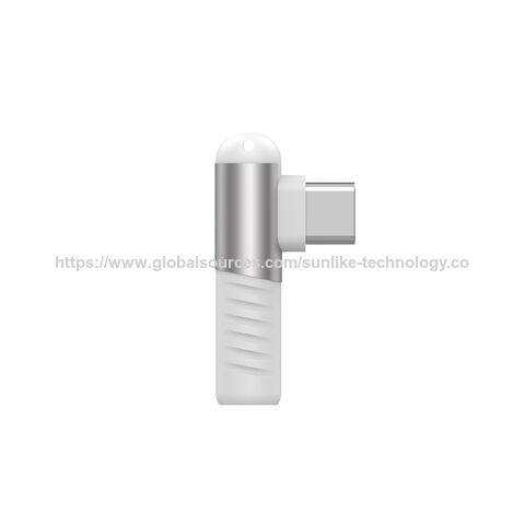 محول صوت USB C بزاوية 90 درجة OEM & ODM: توافق قوي، تطابق مثالي مع iPhone الجديد، مواد عالية الجودة