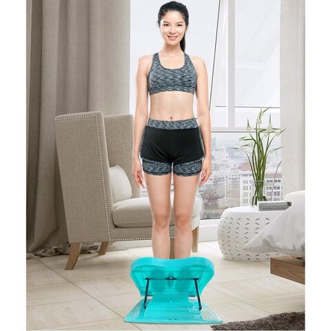 Tábua de Massagem para Pés Inclinada Portátil Ajustável, Descanso para Pés Ergonômico com Massagem para Uso Sob a Mesa